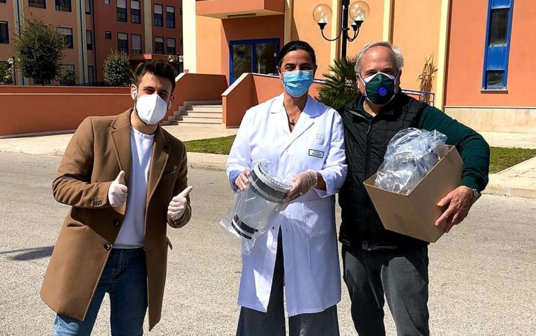 Bisceglie, dalla Donazione Face Shield Puglia Rete Solidale Anticovid 20 visiere protettive per l’assistenza ai pazienti Covid