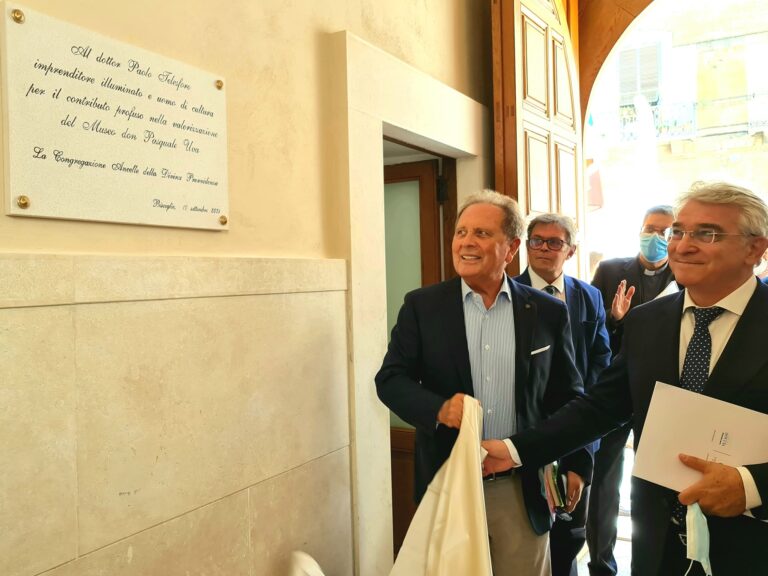 Museo Don Uva, una targa dedicata a Paolo Telesforo “imprenditore illuminato”